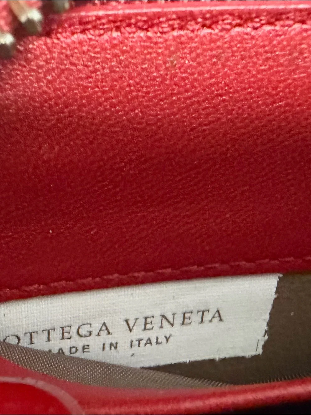 Bottaga Veneta Red Woven Zip Wallet - Men Bags